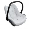 Poťah na autosedačku Seat Cover - DOOKY Light Grey Crowns