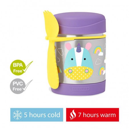 Skip Hop Zoo Termoska na jedlo s lyžičko/vidličkou 325ml, 12m+