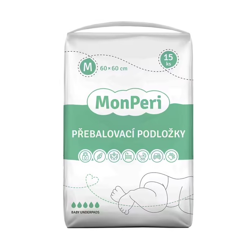 Absorbčné podložky M 15ks - MonPeri - Mon Peri