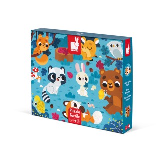 Janod Dotykové puzzle Lesné zvieratká
