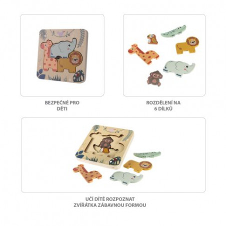 Drevené puzzle hlavolam - ZOPA
