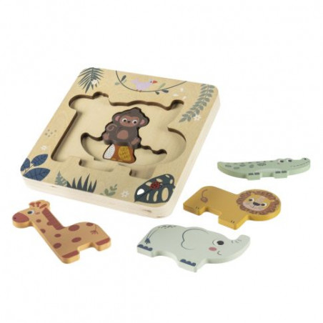 Drevené puzzle hlavolam - ZOPA