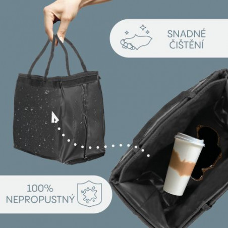 Vodotesný odpadkový kôš do auta s vekom - ZOPA