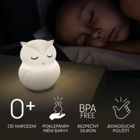 Silikónová nočná LED lampa M- ZOPA