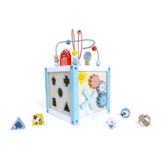 Drevená aktivity kocka 20cm - ZOPA