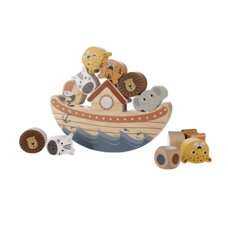 Dřevěná balanční hra archa