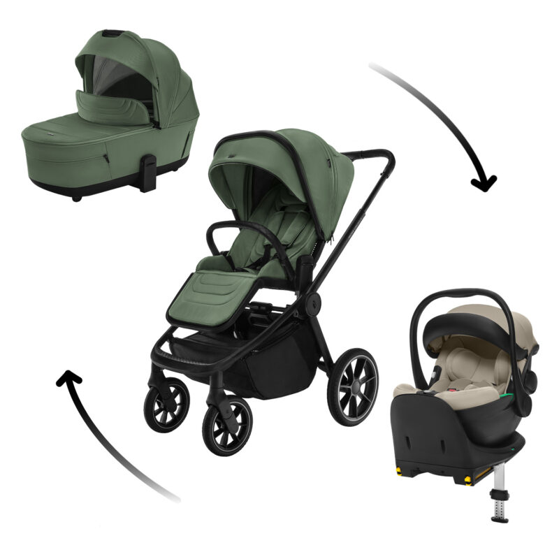 Set kočík Move Cross 5 + hlboká korba Move XL 5 + autosedačka XM podľa vlastného výberu + báza