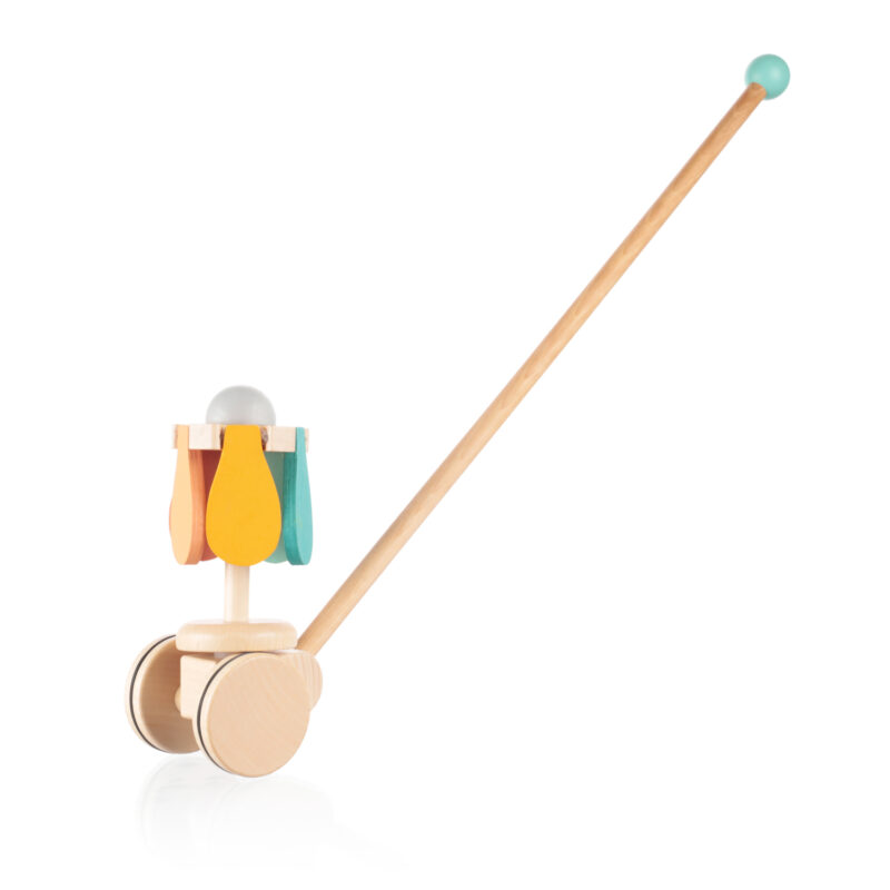 Dřevěný jezdík květina