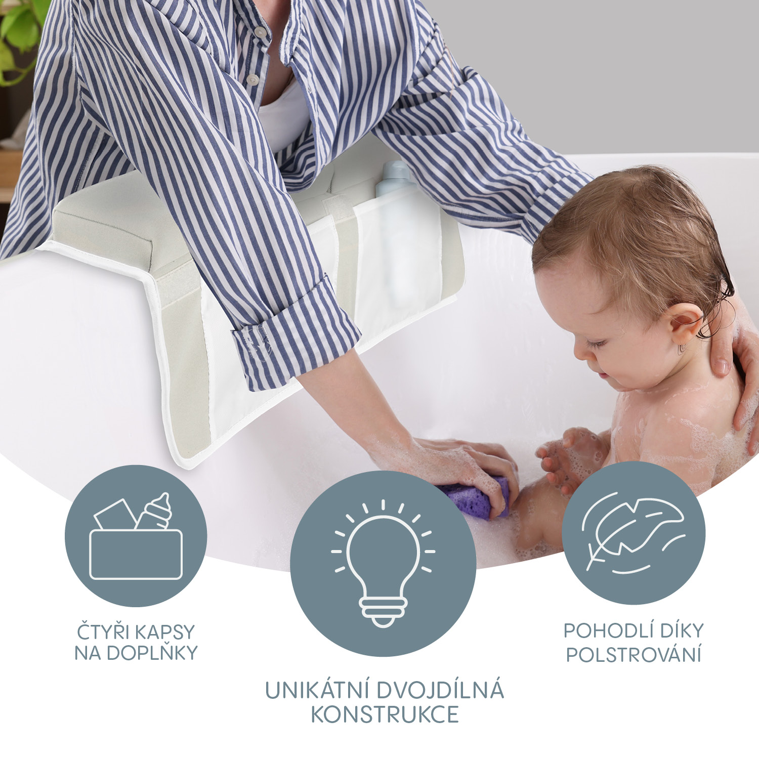Podložka pod lakte na okraj vane – Obrázok 2