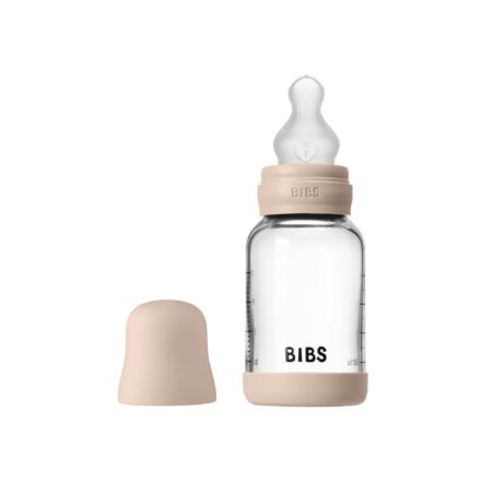 BIBS antikoliková sklenená fľaša so silikónovým cumlíkom 120ml