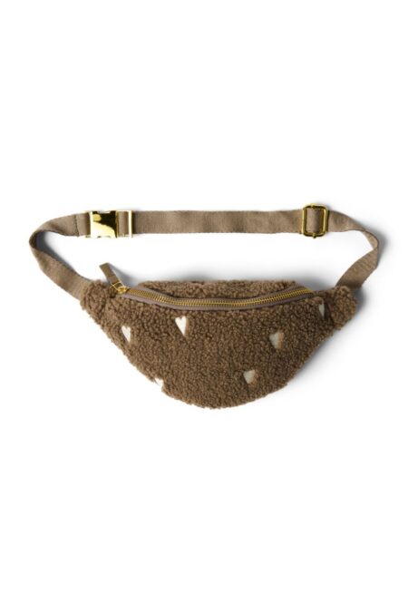 STUDIO NOOS - Teddy Hearts Mini FANNY pack - ladvinka| Brown Hearts