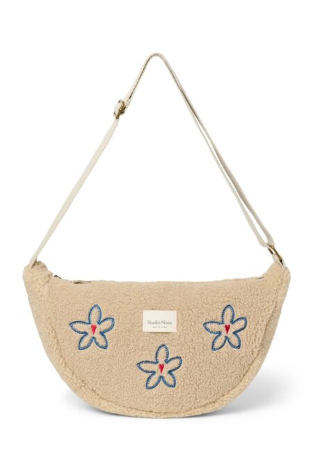 STUDIO NOOS - Teddy Adult FANNY kabelka | Ecru Flower Heart