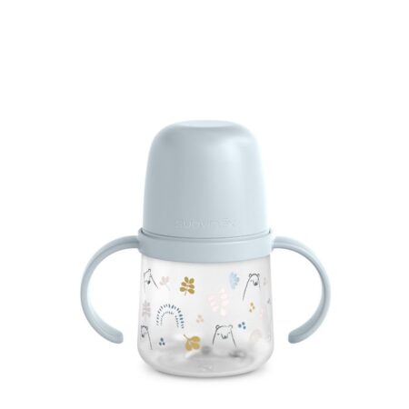 SUAVINEX | PRVÁ fľaša s uškami  BEAR 150 ml - MODRÁ