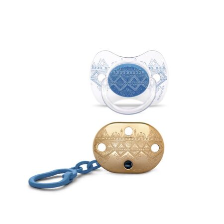 SUAVINEX | CUMLÍK + KLIP PREMIUM - TMAVO MODRÝ