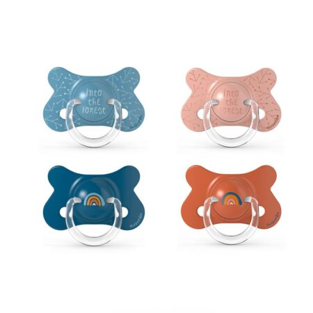 SUAVINEX | Cumlík FUSION FOREST fyziologický silikón +18m 2 ks - modrá