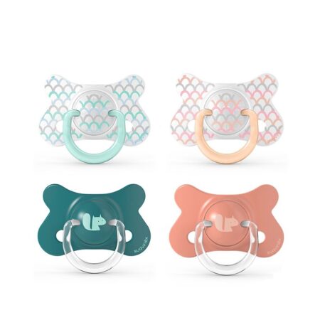 SUAVINEX | Cumlík FUSION MEMORIES fyziologický silikón +18m 2 ks - ružová