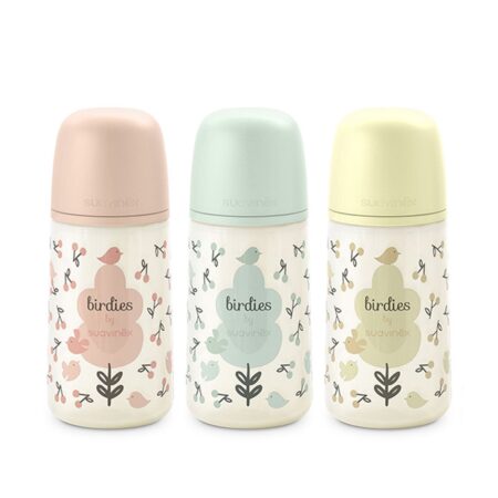 SUAVINEX | Dojčenská fľaša 270 ml M BIRDIES