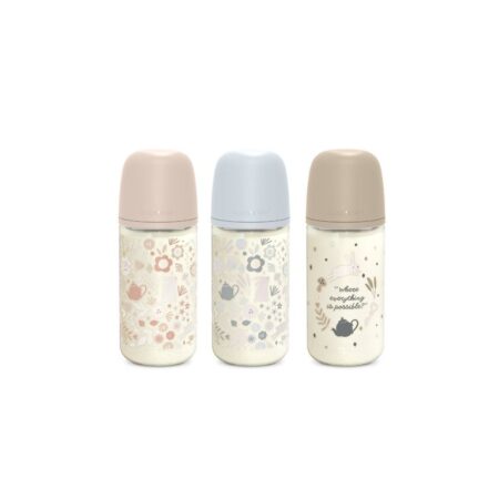 SUAVINEX | Fľaša sklo WONDERLAND 240 ml fyziologická SX PRO +3 MF