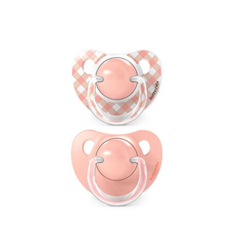 SUAVINEX | Cumlík anatomický silikon 0/6m 2 ks WILD & FREE - ružový