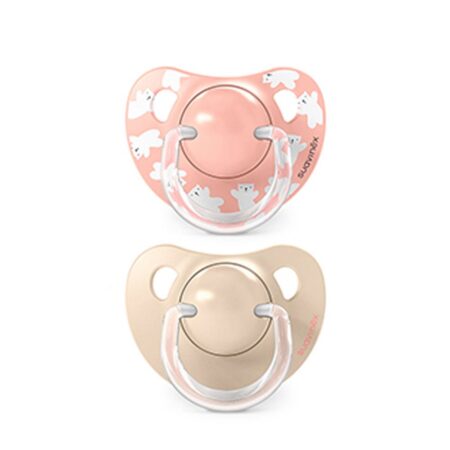 SUAVINEX | Cumlík anatomický silikon 6/18 m 2 ks WILD & FREE - ružový