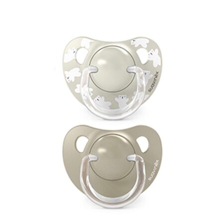 SUAVINEX | Cumlík anatomický silikon 6/18 m 2 ks WILD & FREE - krémový