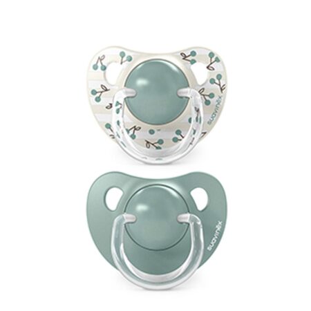 SUAVINEX | Cumlík anatomický silikon +18 m 2 ks BIRDIES - zelený