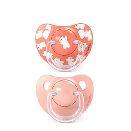 SUAVINEX | Cumlík anatomický silikon +18 m 2 ks WILD & FREE - ružový