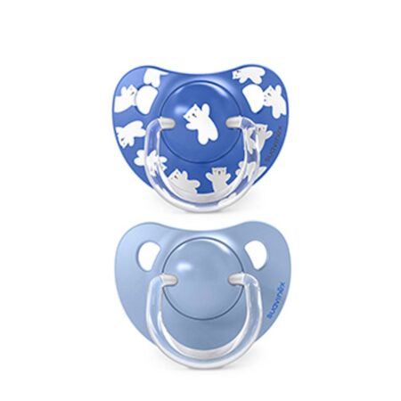 SUAVINEX | Cumlík anatomický silikon +18 m 2 ks WILD & FREE - modrý