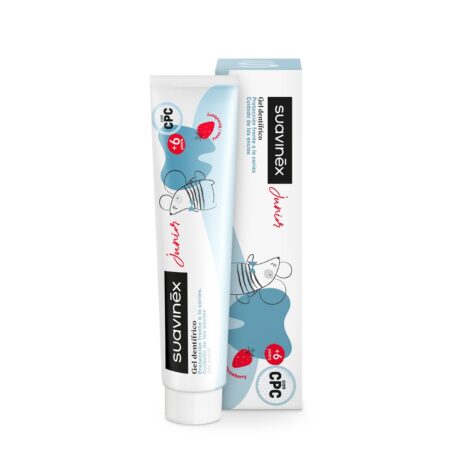 SUAVINEX | Detská zubná pasta JUNIOR s jahodovou príchuťou - 75 ml