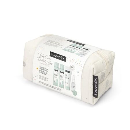 SUAVINEX | Kozmetická sada na cesty V BAVLNĚNÉ TAŠTIČKE - krémová