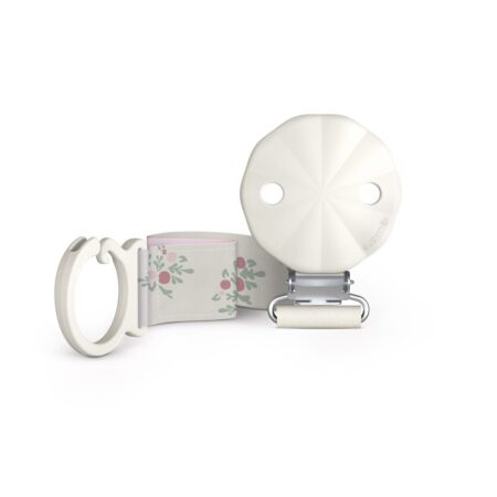 SUAVINEX | KLIP na cumlík so stuhou POETRY - ružový