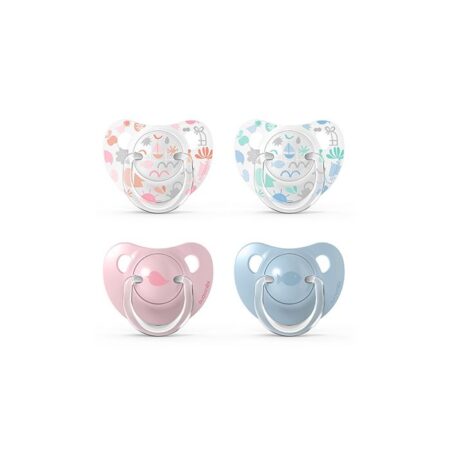 SUAVINEX | Cumlík anatomický silikon 0/6m 2ks MEMORIES - modrá