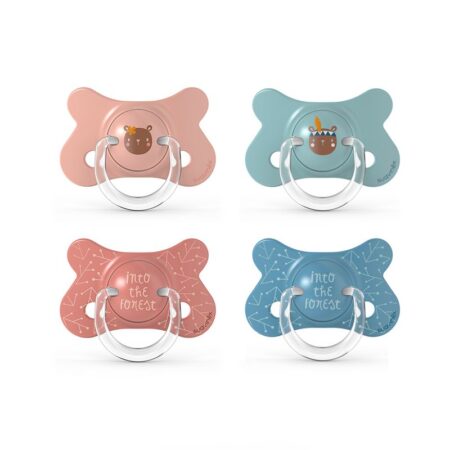 SUAVINEX | Cumlík FUSION FOREST fyziologický silikón 4-18m - modrá