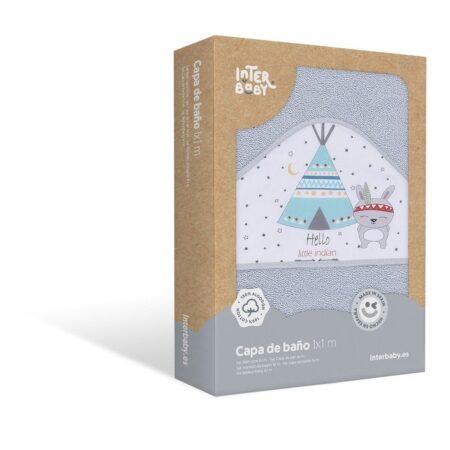 INTERBABY | Osuška froté TEEPEE - SIVÁ