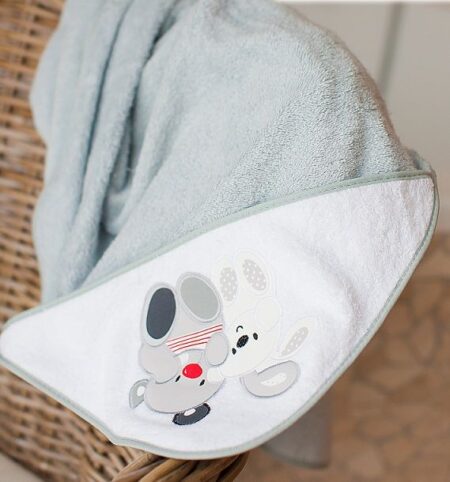 INTERBABY | Osuška froté - PRIATELIA - SIVÁ