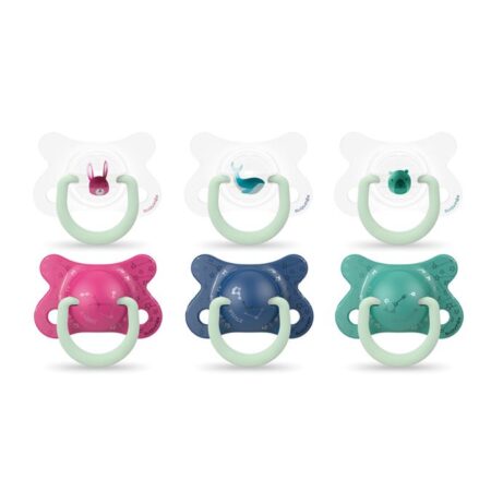 SUAVINEX| ŠIDÍTKO DEN&NOC fyziologický silikón -2/4m 2ks