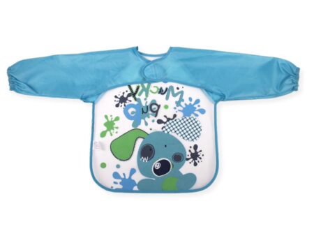 INTERBABY | Podbradník s rukávkama - MODRÝ