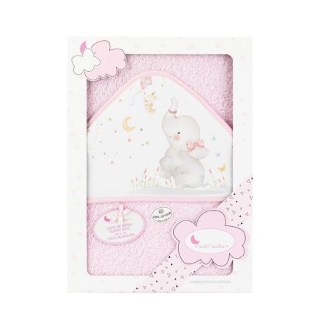 INTERBABY | OSUŠKA froté Slon - ružová