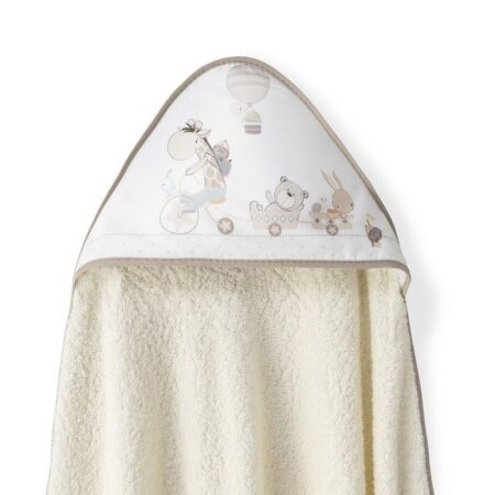 INTERBABY | OSUŠKA froté ZVIERATKÁ - krémová