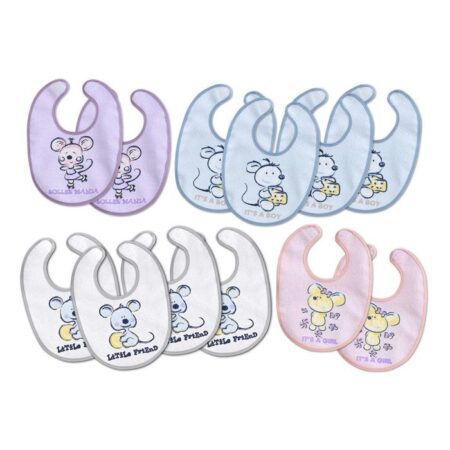 INTERBABY | Podbradník froté s fóliou 20x30 VELKRO