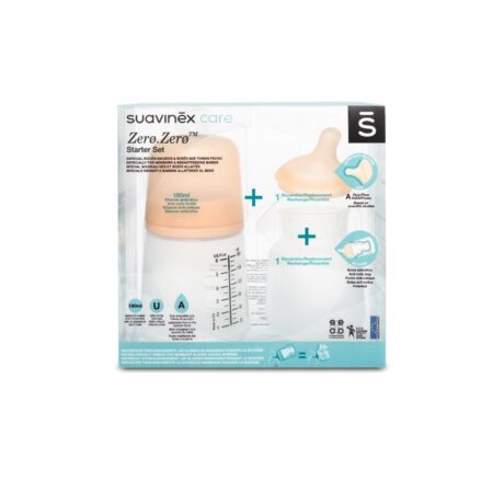 SUAVINEX | ZERO ZERO Anti-koliková fľaša 180ml A - SADA