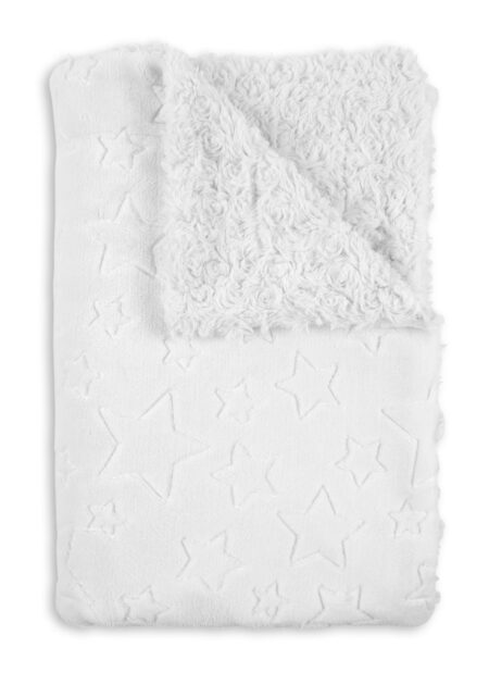 INTERBABY | Deka HVIEZDIČKY & RŮŽIČKY - KRÉMOVÁ