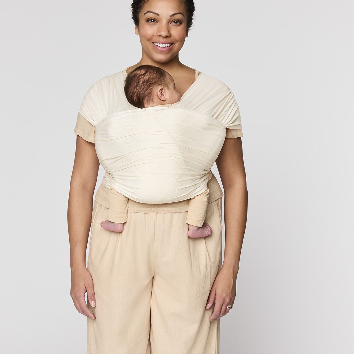 ERGOBABY | ŠATKA/Aura Sustainably Sourced MESH Baby Wrap - Cream