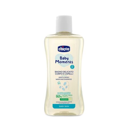 CHICCO Sprchový gél 2v1 na vlasy a telo Baby Moments 200 ml,