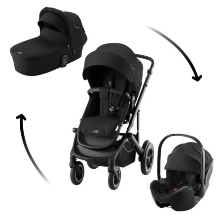 Set kočík Smile 5Z + hlboká korba + autosedačka Baby-Safe PRO