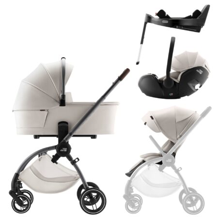 Sada kočíka Rio + hlboká vanička + autosedačka Baby-Safe PRO + základňa Vario Base 5Z Lux