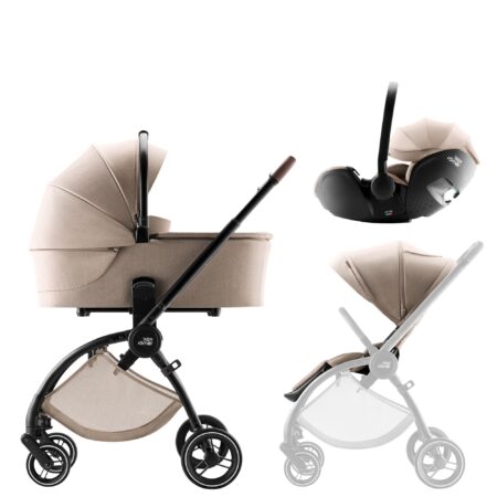 Sada kočíka Rio + hlboká vanička + autosedačka Baby-Safe PRO Style