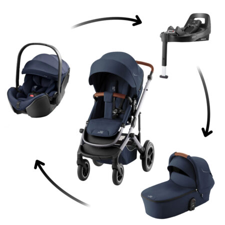 Set kočík Smile 5Z + hlboká korba + autosedačka Baby-Safe PRO + Vario Base 5Z Style