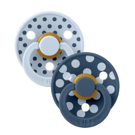 BIBS STUDIO Colour Polka cumlíky z prírodného kaučuku 2ks - veľkosť 1