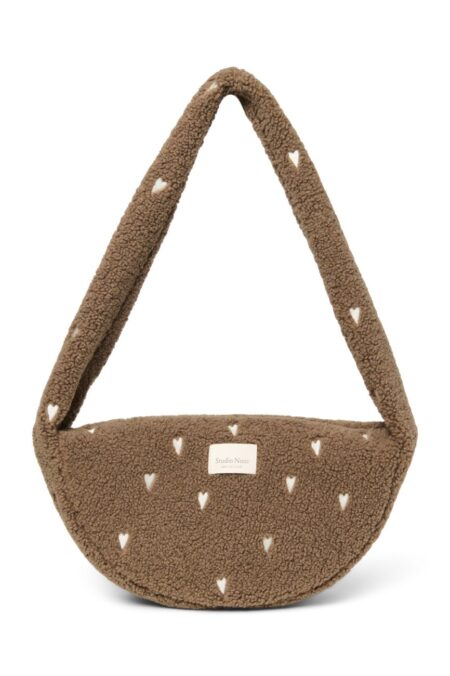 STUDIO NOOS - Teddy Mini Cross Body Bag | Brown Hearts